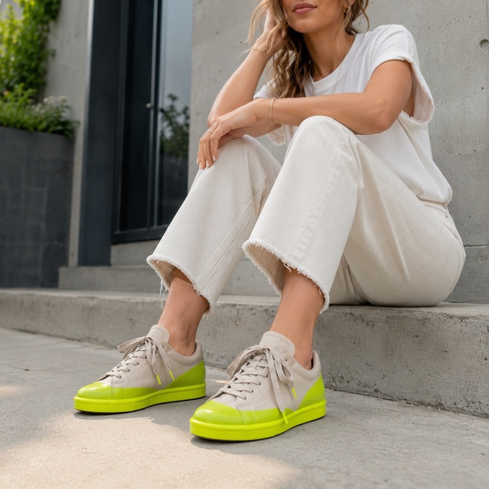 Adidas x Ivy Park Stan Smith HR0180 Off White Solar Yellow Sneakers Women's